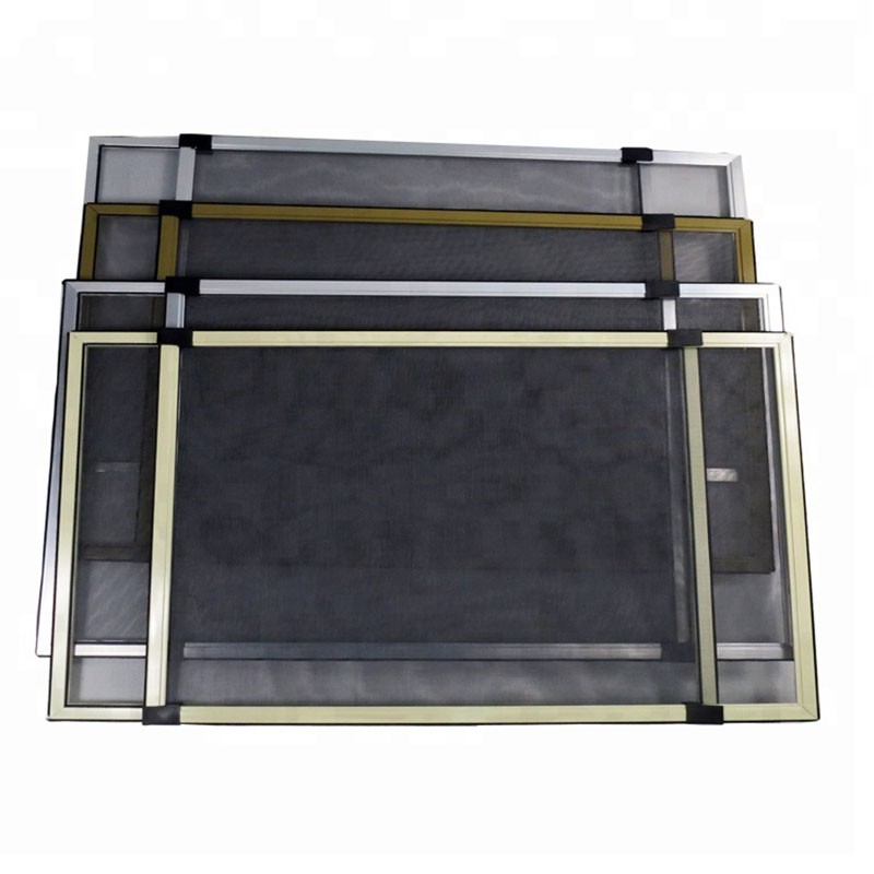 Aluminum Adjustable Sliding Window Screen, 2 Ways Expendable Aluminum Frame Window Screen