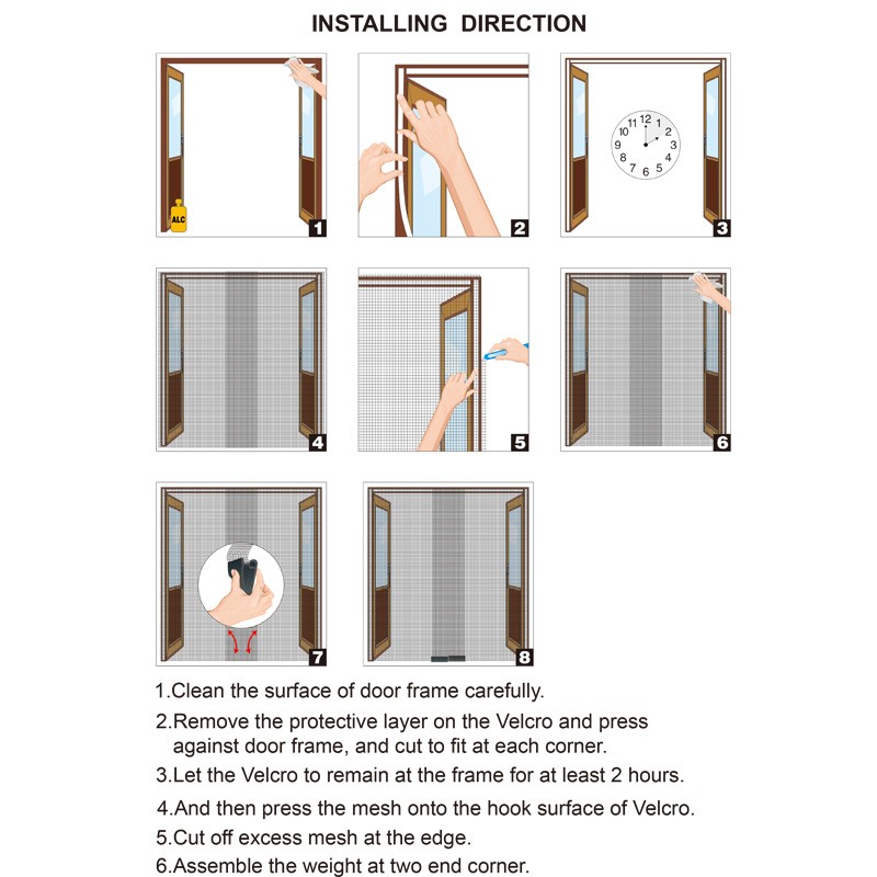 Fly screen for door insect door curtain