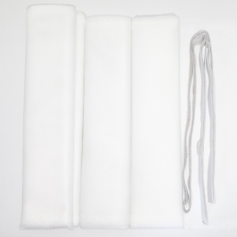 Overlapping lamella strip insect door curtain